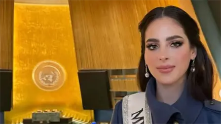 Fátima Bosch, Miss Universo 2025, destaca en la ONU su compromiso con las causas sociales