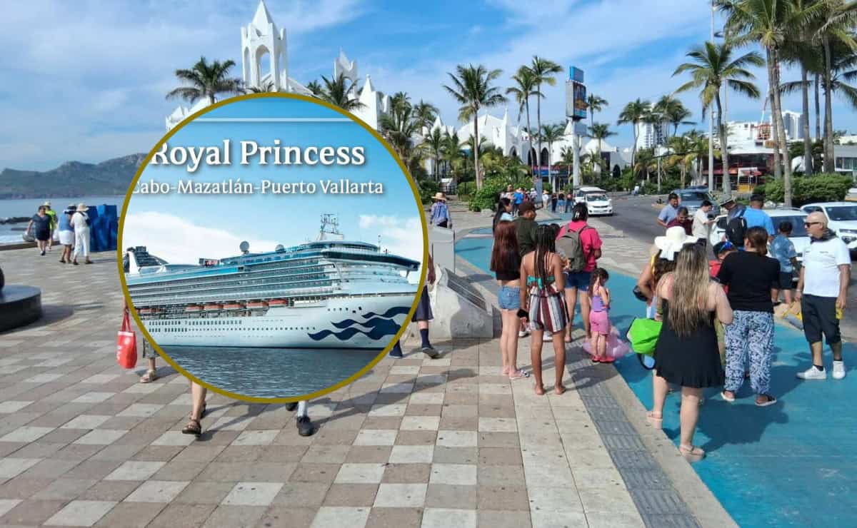 Mazatlán, el puerto favorito de los cruceristas: arriba el Royal Princess con casi 5 mil visitantes a bordo