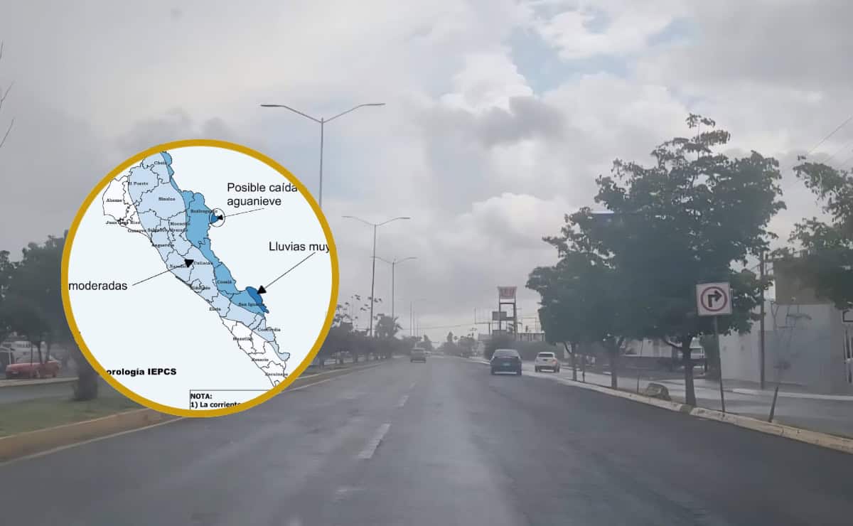Prevén lluvias en Sinaloa entre jueves y viernes por nuevo frente frío