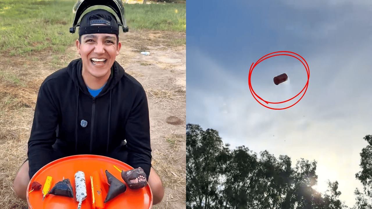 Los Carnalillos de Algo Bien prueban el poder destructivo de 6 tipos de cohetes vendidos en México | VIDEO