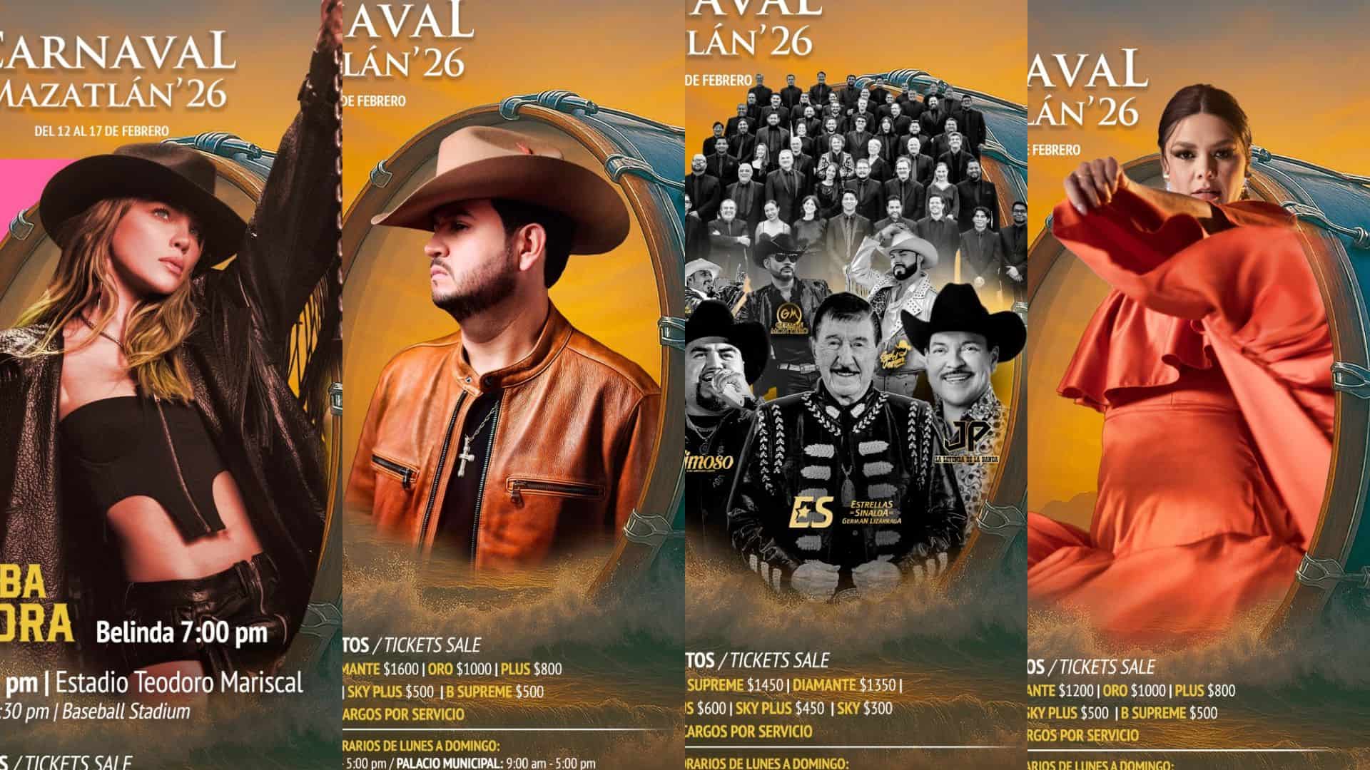 Carnaval de Mazatlán 2026: Estos son los precios de los boletos para las coronaciones