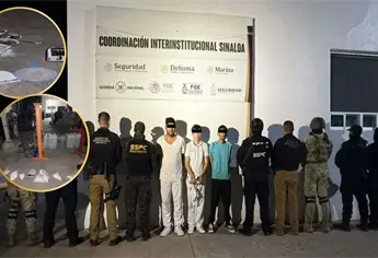 Vestidos como estudiantes de medicina detienen a tres sujetos con 5 kilos de fentanilo, en Culiacán