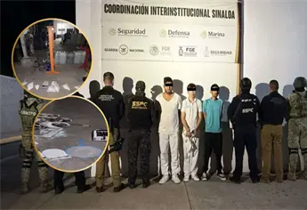 Vestidos como estudiantes de medicina detienen a tres sujetos con 5 kilos de fentanilo, en Culiacán