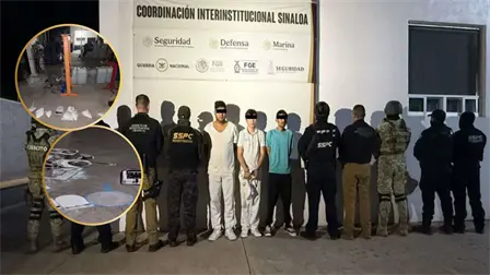 Vestidos como estudiantes de medicina detienen a tres sujetos con 5 kilos de fentanilo, en Culiacán