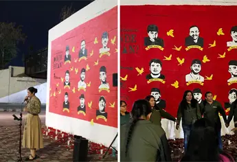 Colectivo Hasta Encontrarles devela mural para visibilizar a las personas desaparecidas, en Culiacán