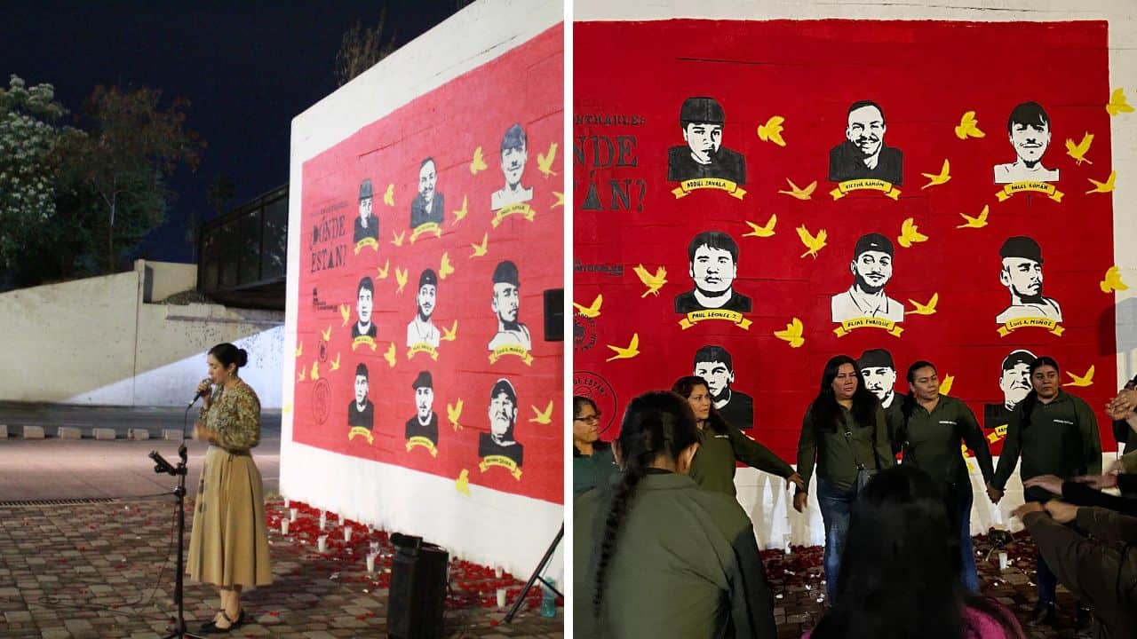 Colectivo Hasta Encontrarles devela mural para visibilizar a las personas desaparecidas, en Culiacán
