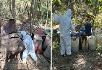 Autoridades asegura 20 áreas de concentración de químicos y 3 laboratorios clandestinos en Culiacán y Cosalá