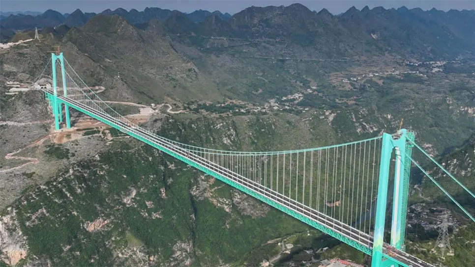 Este es el puente colgante más grande del mundo