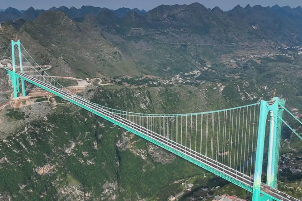 Este es el puente colgante más grande del mundo Este es el puente colgante más grande del mundo