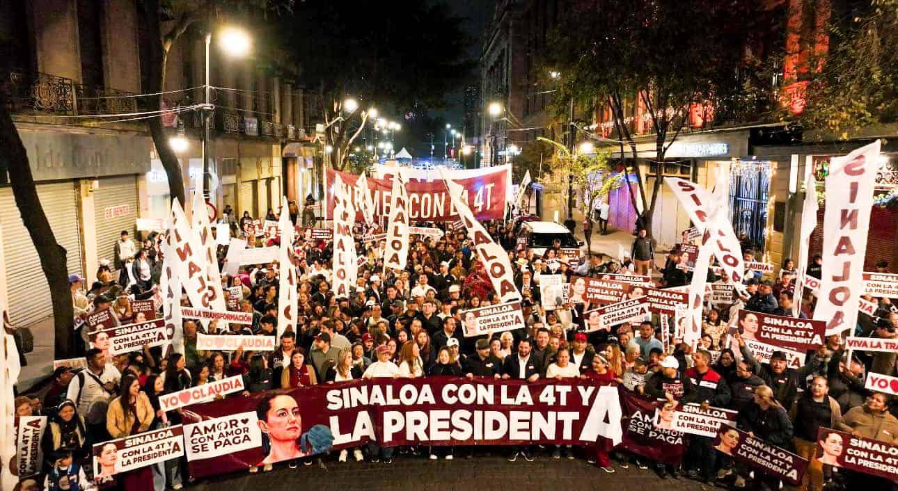 Sinaloa se suma a la celebración nacional por los 7 años de la 4T, en Ciudad de México