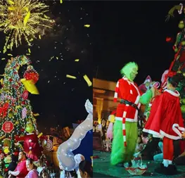 Navidad: El Grinch ilumina El Rosario, Sinaloa, y así luce el espectacular pino navideño