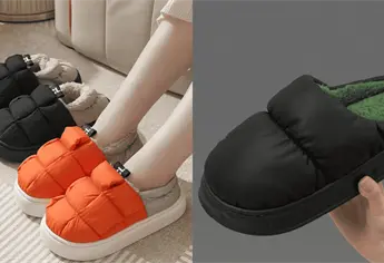 Puffer slippers: el calzado cómodo que estará de moda en este invierno 2025