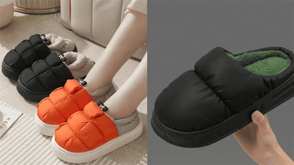 FOTO: Puffer slippers.