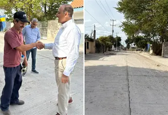 Pavimentación en Ahome: Antonio Menéndez supervisa obras en la colonia 28 de Junio y el blvr. Zacarías Ochoa