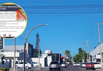 Temperaturas de hasta 34 grados hoy y frío al amanecer: así estará el clima en Sinaloa