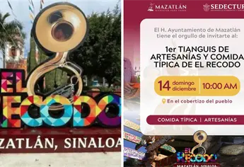 ¿Sin plan para este domingo en Mazatlán? El Recodo te espera con su Primer Tianguis de Artesanías y Comida Típica