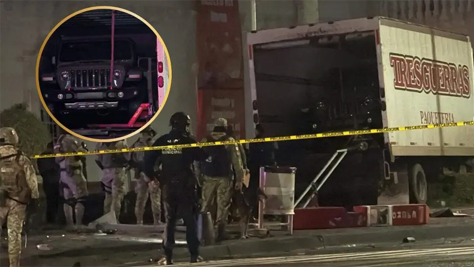 Jeep encontrada dentro de camión de paquetería en el Centro de Culiacán tiene reporte de robo: Fiscalía