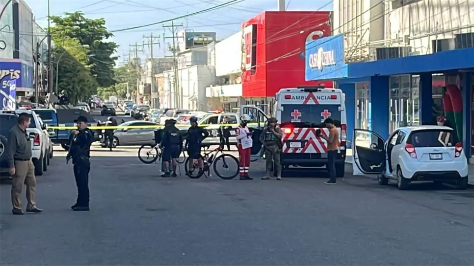 En pleno centro de Culiacán, atacan a balazos a un repartidor