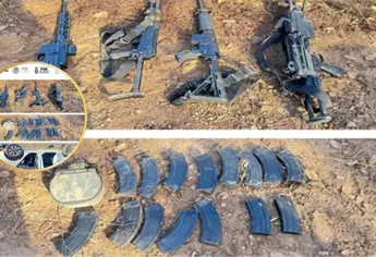 Aseguran armas de fuego y un vehículo tras enfrentamiento en Tepuche, Culiacán