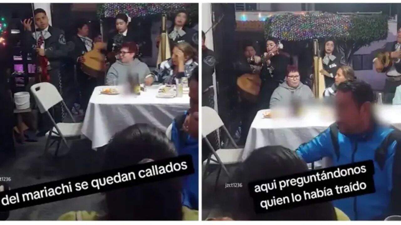 Mariachis se equivocan de casa y regalan show completo sin querer | VIDEO