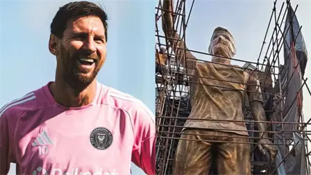 India sorprende al mundo con estatua gigante dedicada a Lionel Messi | VIDEO India sorprende al mundo con estatua gigante dedicada a Lionel Messi | VIDEO