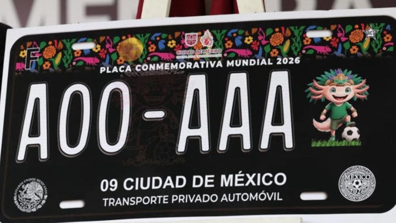 Placa especial del Mundial 2026 llega a CDMX: requisitos y precio para tramitarla