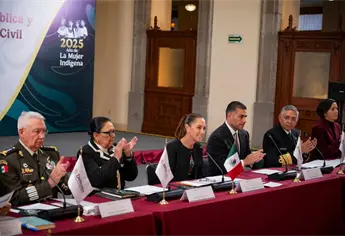 Rocha Moya asiste a sesión de seguridad y Protección Civil con Sheinbaum y Harfuch