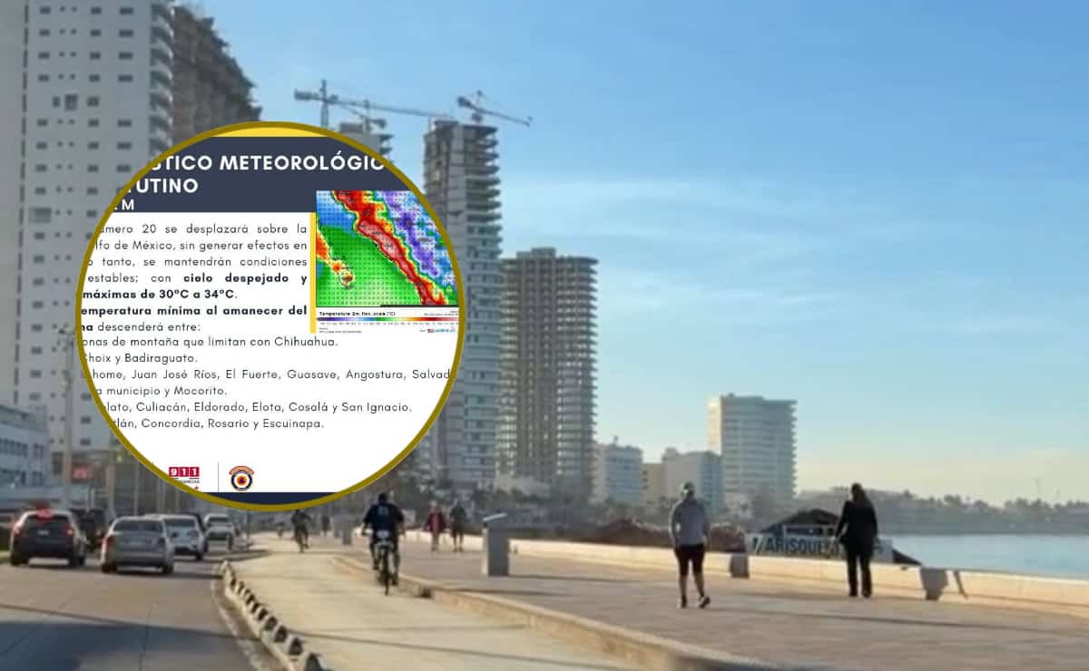 ¿Bajarán las temperaturas en Mazatlán? Así el clima este jueves 11 de diciembre