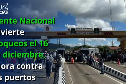 Frente Nacional advierte bloqueos el 16 de diciembre, ahora contra los puertos