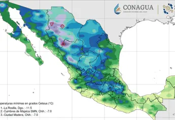 Nuevo frente frío se aproximará a la frontera norte de México