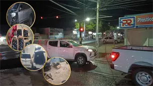 Aseguran más de 400 explosivos y 10 vehículos blindados en taller mecánico cateado en la Miguel Hidalgo, Culiacán
