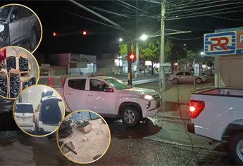 Aseguran más de 400 explosivos y 10 vehículos blindados en taller mecánico cateado en la Miguel Hidalgo, Culiacán