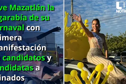 Vive Mazatlán la algarabía de su carnaval con manifestación de candidatos y candidatas a reinados