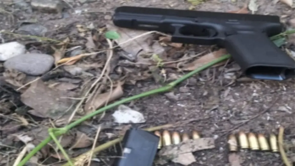 Localizan una pistola con cargador y municiones en Colinas de San Miguel, Culiacán