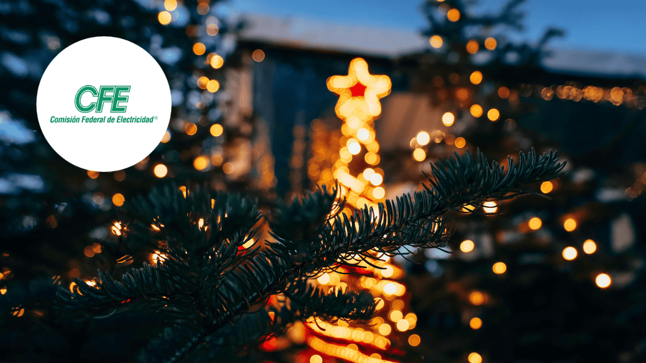 CFE: ¿las luces navideñas pueden hacer que llegue más caro tu recibo de luz?