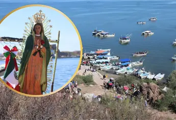 Pescadores realizan peregrinación en lanchas en honor a la Virgen de Guadalupe