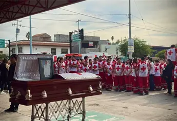 Cruz Roja Guasave despide con honores a paramédico fallecido en accidente
