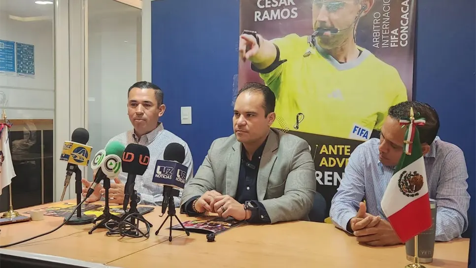 FOTO: Árbitro mundialista César Ramos ofrecerá conferencia gratuita para la ciudadanía de Ahome