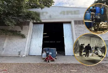 Aseguran una bodega habilitada como narcolaboratorio de metanfetamina, en Culiac&aacute;n