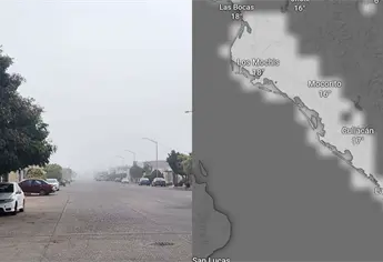 Bancos de niebla cubrieron gran parte de Sinaloa este 16 de diciembre