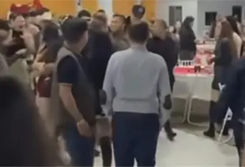 Posada de maquiladora en Los Mochis termina en pleito y zafarranchos | VIDEO