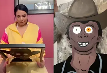 Hija de Chalino S&aacute;nchez llora al ver una pintura realista que le hicieron a su padre | VIDEO 