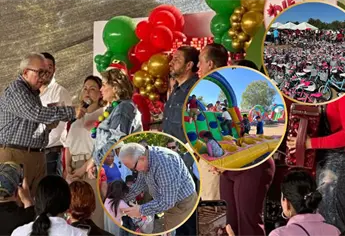 Rub&eacute;n Rocha encabeza megaposada para miles de ni&ntilde;os en comunidades de Ahome