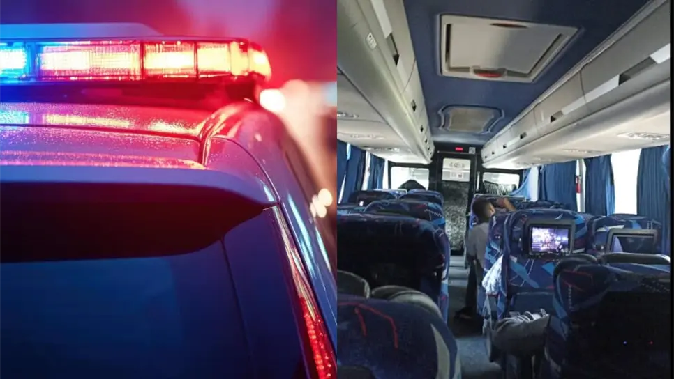 FOTO: Asaltan camión de Omnibus y le roban más de un millón de pesos a pasajeros