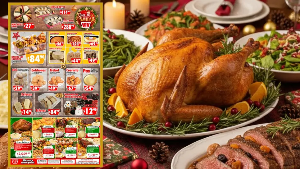 FOTO: ¿Sin tiempo para cocinar? Casa Ley en Sinaloa lanza sus paquetes de cena navideña 2025. Consulta los precios del pavo relleno, lomo y costillas BBQ vigentes al 25 de diciembre.