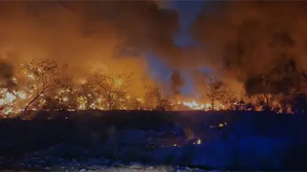 Se incendia el basur&oacute;n de Culiac&aacute;n durante la madrugada