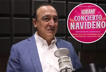 Invita Antonio Menéndez a gran concierto navideño gratuito en el Teatro Ingenio de Los Mochis