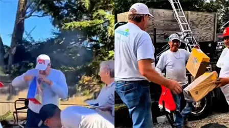 Trabajadores mexicanos sorprenden a su jefe estadounidense con emotiva celebraci&oacute;n | VIDEO