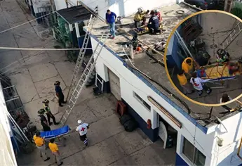 Trabajador de mantenimiento sufre descarga eléctrica en azotea de empresa pesquera de Mazatlán