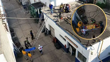 Trabajador de mantenimiento sufre descarga el&eacute;ctrica en azotea de empresa pesquera de Mazatl&aacute;n